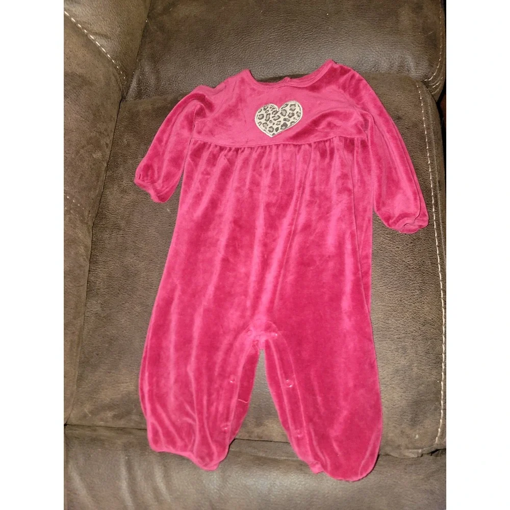 Gymboree layette line glamour kitty romper heart outfit size 6‎ 12 months